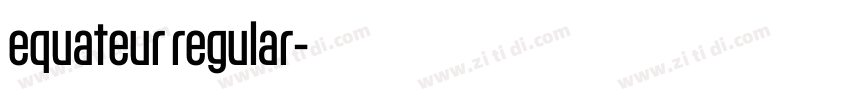 equateur regular字体转换 equateur regular字体转换